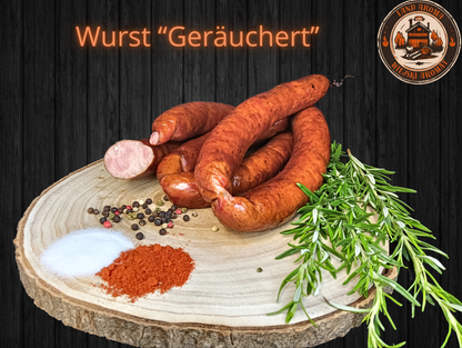 Box 10 kg "Königliche Box" with smoked sausages, traditional Polish flavors, herbs, and spices.